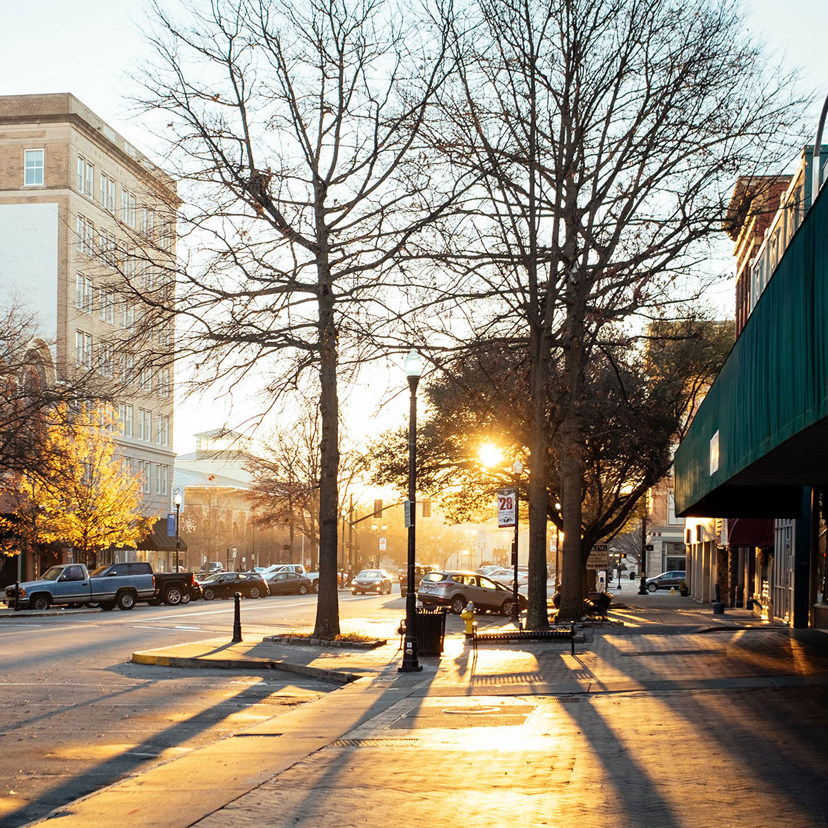 Streetscape of downtown Macon